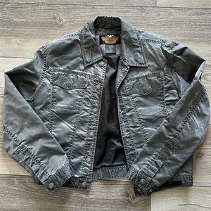 Harley-Davidson Harley Davidson Black Nylon Riding Jacket Women's